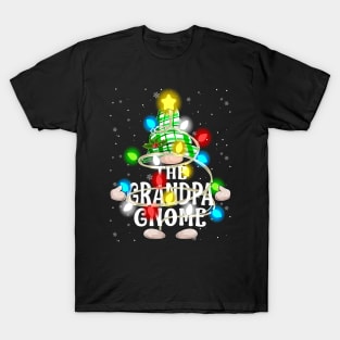 Grandpa Gnome Christmas Matching Family Shirt T-Shirt